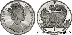 ISLE OF MAN 1 Crown Proof chat Maine Coon 1993 