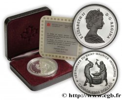 CANADá
 1 Dollar proof Elisabeth II / Forges du Saint-Maurice 1988 