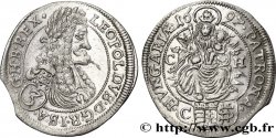HONGRIE 3 krajczar Léopold Ier 1697 Bratislava SUP 
