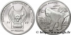 REPUBBLICA DEMOCRATICA DEL CONGO 10 Franc(s) Proof Espèces en danger : gorille 2009 