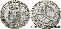 ESPAGNE 2 Reales au nom de Philippe V 1737 Séville TTB 