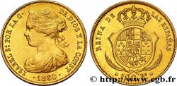 SPAIN 100 Reales Isabelle II 1860 Madrid