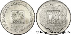 POLOGNE 200 Zlotych aigle 30e anniversaire de la fondation de la république populaire 1974 Varsovie