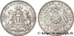 GERMANIA - LIBERA CITTA DE AMBURGO 5 Mark blason de Hambourg 1902 Hambourg