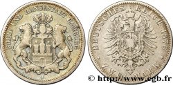 ALLEMAGNE - VILLE LIBRE DE HAMBOURG 2 Mark blason de Hambourg 1876 Hambourg