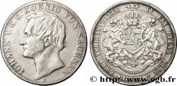 ALLEMAGNE - SAXE 2 Thaler Jean V 1861 Dresde TB+ 
