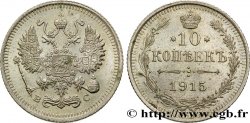 RUSSIE 10 Kopecks aigle bicéphale 1915 Petrograd