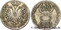 ALLEMAGNE - LUBECK - VILLE HANSÉATIQUE DE LUBECK 8 Schilling 1734 Lubeck TB+ 