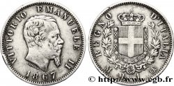 ITALIE 1 Lire Victor Emmanuel II 1867 Milan