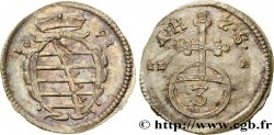 GERMANIA - SASSONIA 3 Pfennig 1691 Cobourg