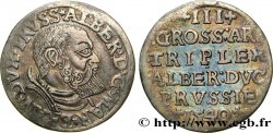 ALLEMAGNE - PRUSSE 3 Groschen - Albert de Brandenburg 1540  TB+ 