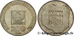 POLOGNE 200 Zlotych aigle 30e anniversaire de la fondation de la république populaire 1974 Varsovie
