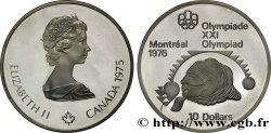 CANADA 10 Dollars Proof JO Montréal 1976 lancer de poids femmes / Elisabeth II 1975  MS 