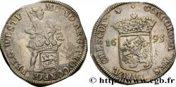 PAYS-BAS - PROVINCES-UNIES 1 Ducat d&nbsp;argent Frise Occidentale 1695  TB+ 