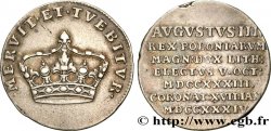 POLOGNE Médaille de couronnement Auguste III 1734 