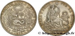 PERU 1 Sol Liberté assise 1888 Lima