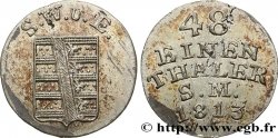 ALLEMAGNE - SAXE-WEIMAR-EISENACH 1/48 Thaler 1813  TTB+ 