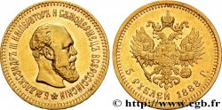 RUSSIE 5 Roubles Alexandre III 1888 Saint-Petersbourg SUP 