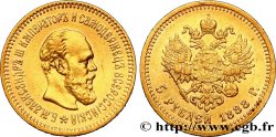 RUSSIE - ALEXANDRE III 5 Roubles 1888 Saint-Petersbourg