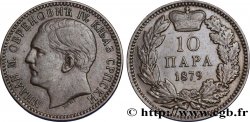 SERBIA 10 Para Milan Obrenovich IV 1879 