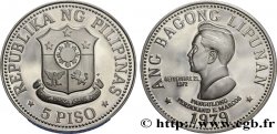 PHILIPPINEN 5 Piso Proof emblème / Ferdinand Marcos 1979 