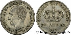 GRÈCE 20 Lepta Georges Ier 1883 Paris