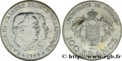MONACO Essai de 100 Francs Rainier III et Albert 1982 Paris