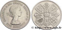 REINO UNIDO 5 Shillings (1 Crown) Elisabeth II 1960 