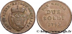 ITALY - MASSA 2 Soldi 1792 Massa AU 