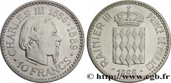 MONACO 10 Francs Charles III / écu couronné 1966 Paris