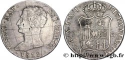 ESPAGNE - ROYAUME D&nbsp;ESPAGNE - JOSEPH NAPOLÉON 20 reales ou 5 pesetas 1812 Madrid TTB 