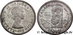 KANADA 1 Dollar Elisabeth II / Colombie Britannique 1958 