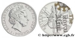 REINO UNIDO 1 Pound (Livre) Elisabeth II / Britannia et drapeau 2011 
