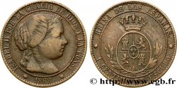 ESPAGNE 1 Centimo de Escudo Isabelle II 1868 Séville