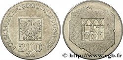 POLOGNE 200 Zlotych aigle 30e anniversaire de la fondation de la république populaire 1974 Varsovie