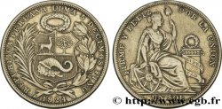 PÉROU 1 Sol emblème / “Liberté” 1924 Lima