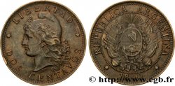 ARGENTINE 2 Centavos emblème / “Liberté” 1890 