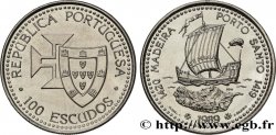PORTUGAL 100 Escudos Découvertes Portugaises de Madère 1420 et Porto Santo 1419 1989 