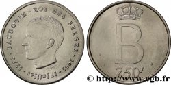 BELGIQUE 250 Francs jubilé d’argent du roi Baudouin légende française 1976 Bruxelles