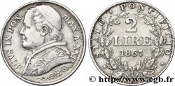 VATICAN ET ÉTATS PONTIFICAUX 2 Lire Pie IX an XXII 1867 Rome