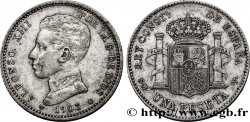 ESPAGNE 1 Peseta Alphonse XIII 4e type de buste 1903 Madrid