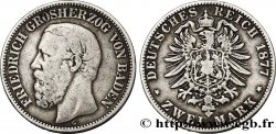 ALLEMAGNE - BADE 2 Mark Frédéric 1877 Karlsruhe  TB 