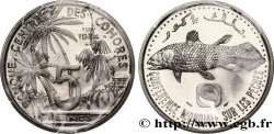COMORE Essai de 5 Francs poisson coelacanthe / cocotiers 1984 Paris FDC 