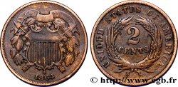 ÉTATS-UNIS D AMÉRIQUE 2 Cents 1863 Philadelphie