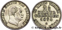 GERMANIA - PRUSSIA 2 1/2 Silbergroschen (1/12 Thaler) Guillaume 1870 Berlin