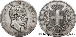 ITALIE 5 Lire Victor Emmanuel II 1876 Rome