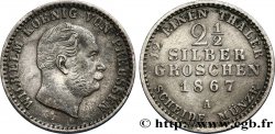 ALLEMAGNE 2 1/2 Silbergroschen (1/12 Thaler) Guillaume 1867 Berlin