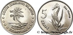 KEELING COCOS ISLANDS 5 Cents Hippocampe 2004 