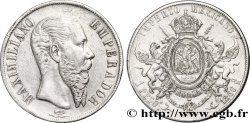 MÉXICO 1 Peso Empereur Maximilien 1866 Mexico