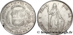 PERU 8 Reales  1842 Lima XF 